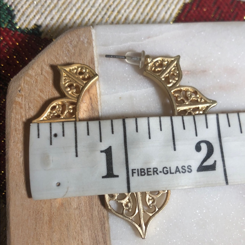 Lulus Mullen Gold Hoop Earrings - Picture 9 of 11